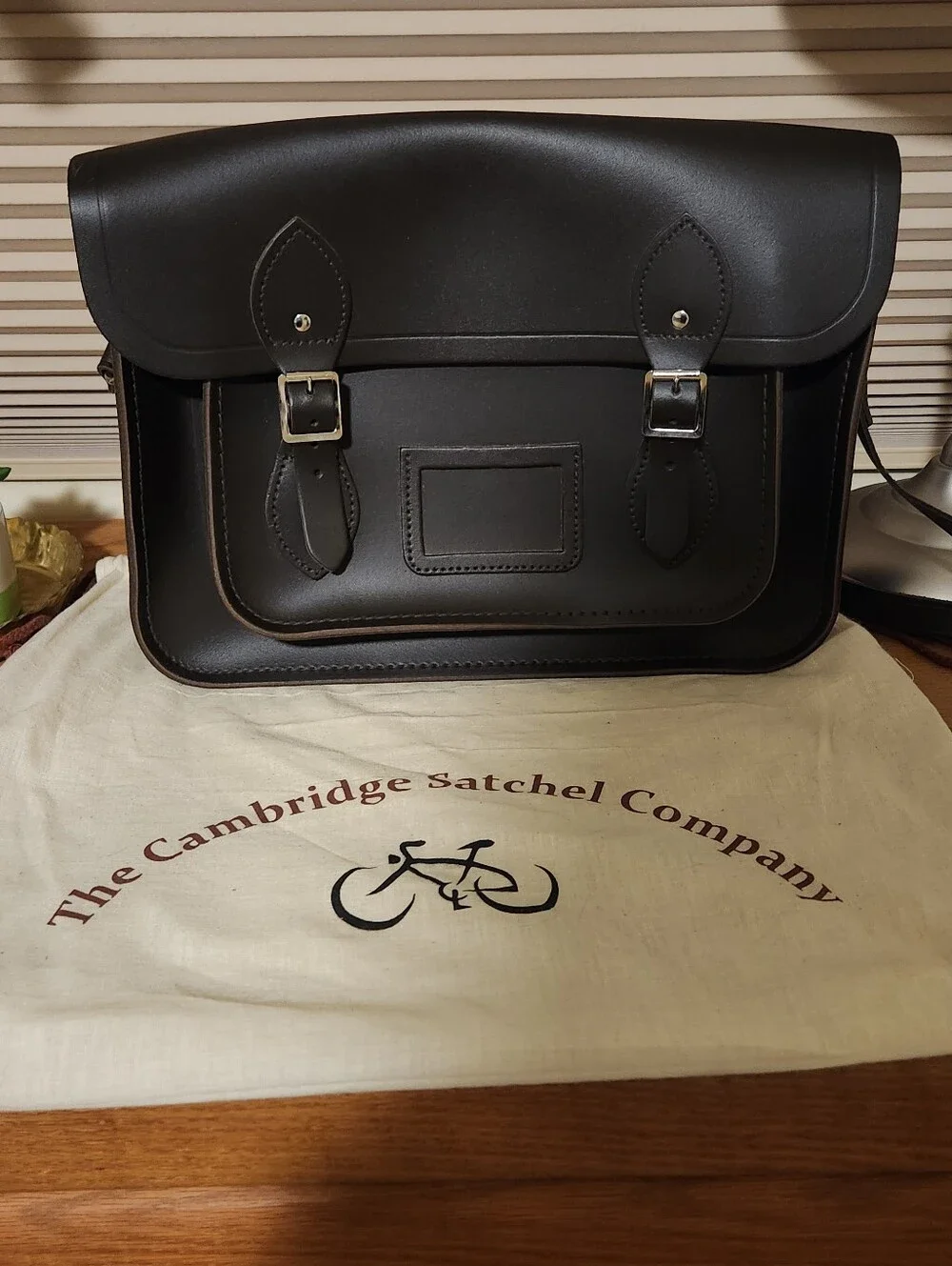 The Cambridge Satchel Company Black Leather Messenger Satchel